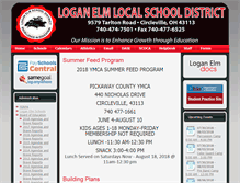 Tablet Screenshot of loganelmschools.com